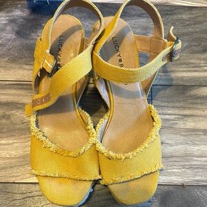 Lucky Brand Yellow Sandals